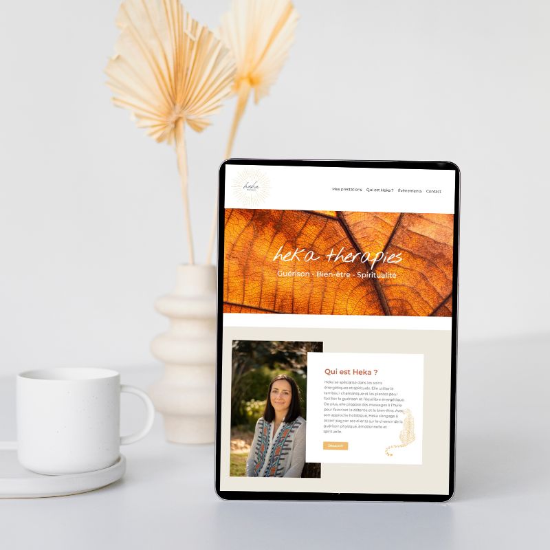 portfolio elodie castillo - creation de site web sur mesure- heka therapies