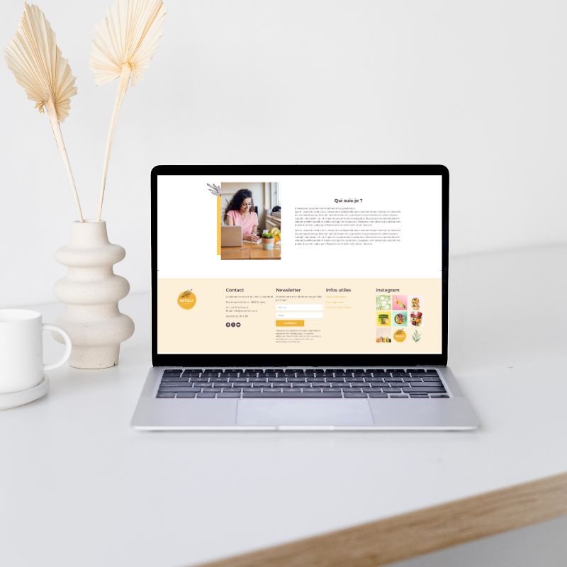 Création site internet suisse - modèle pour nutritionniste