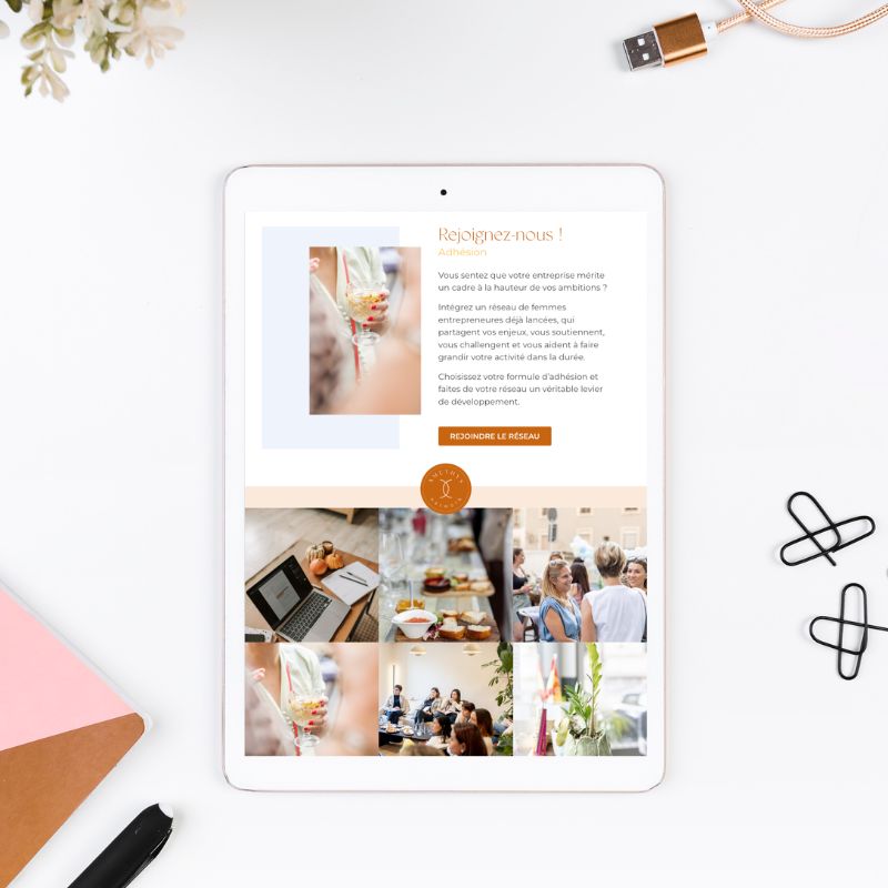 Mockup présentation du nouveau site internet d'amethys network